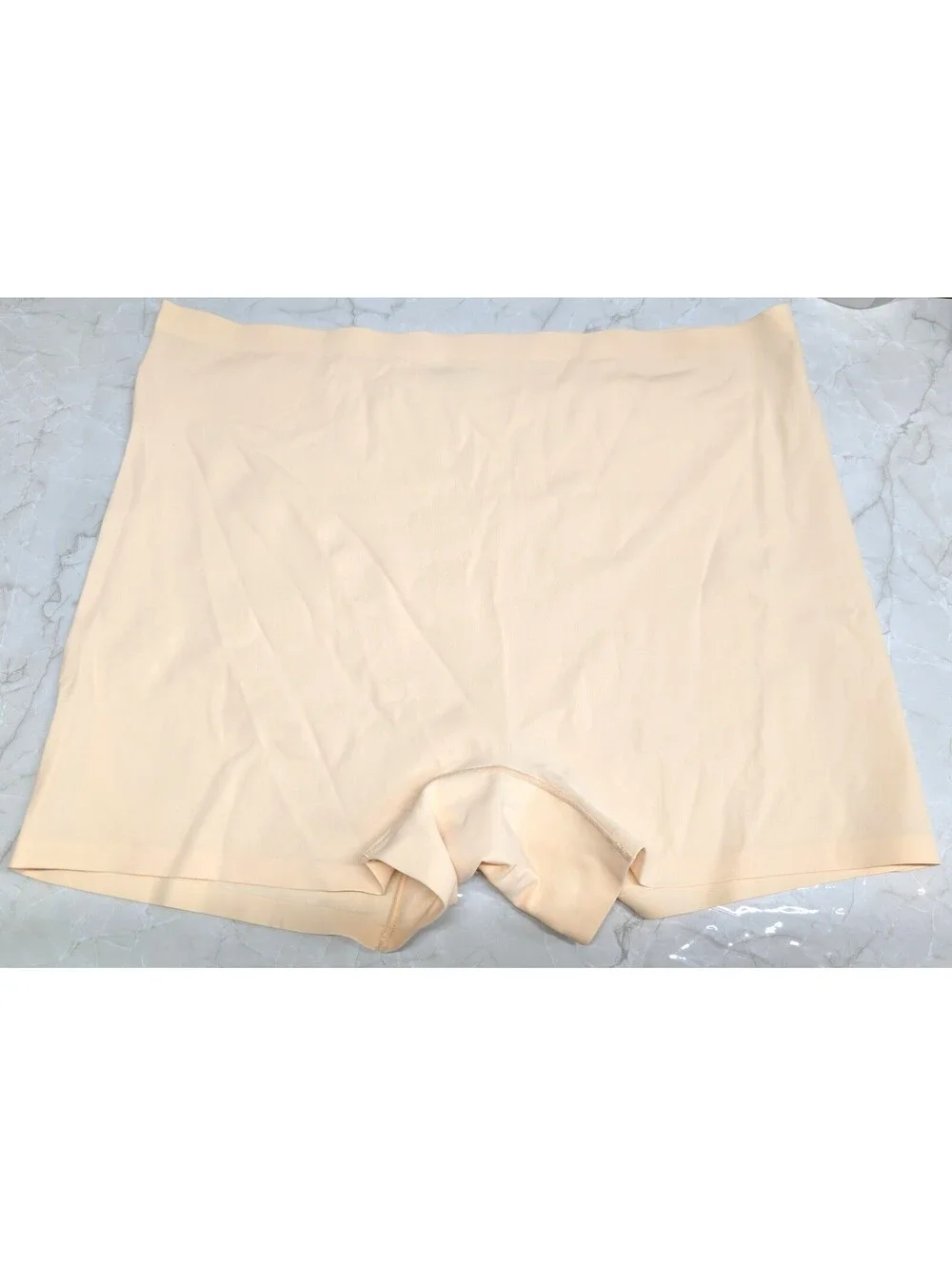 New Boy Shorts Women Plus Size XL Beige Nude Seamless High Waisted Anti Chafing